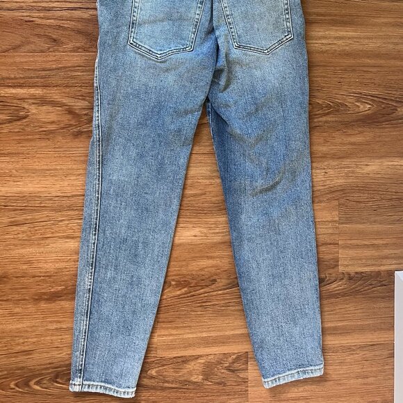 Slouchy Straight Denim Overalls - Picture 4 of 5